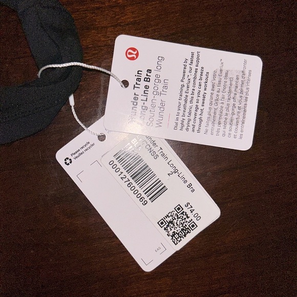 Lululemon Wunder Train Long- Line Bra - Picture 3 of 3
